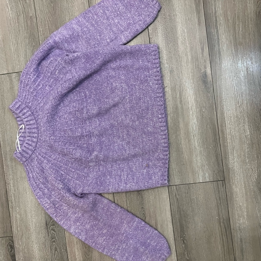 Purple Crew Neck Sweater
